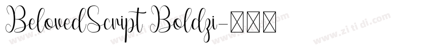BelovedScript Boldzi字体转换